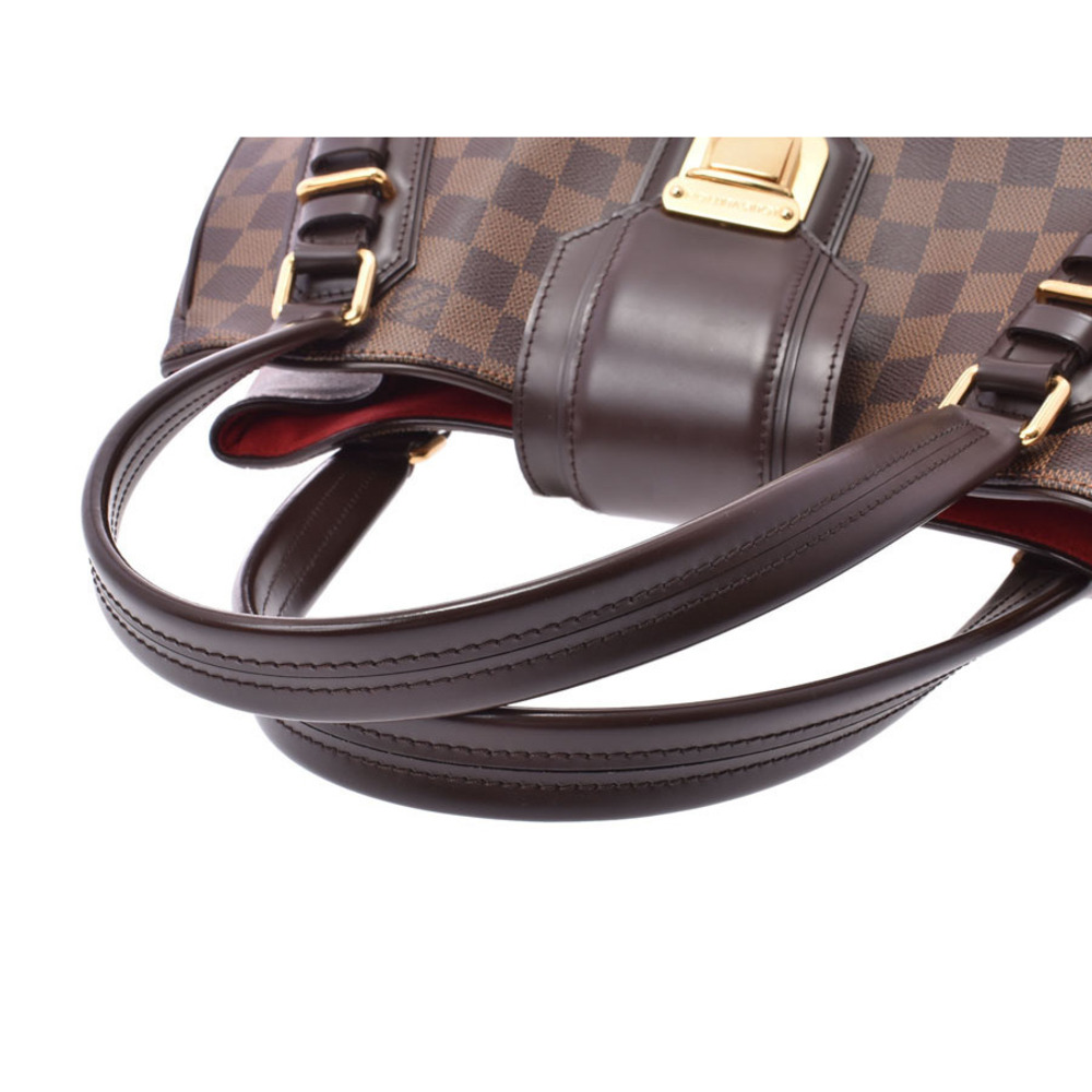 Louis Vuitton Grit Leather Bag Tote Damier Brown - Picture 3 of 11